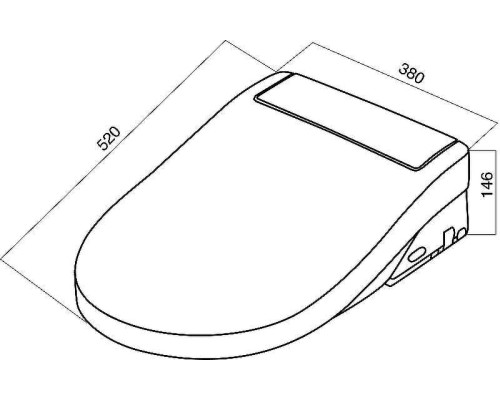 Крышка-биде AM.PM Clean Care CCC7851WH с Микролифтом