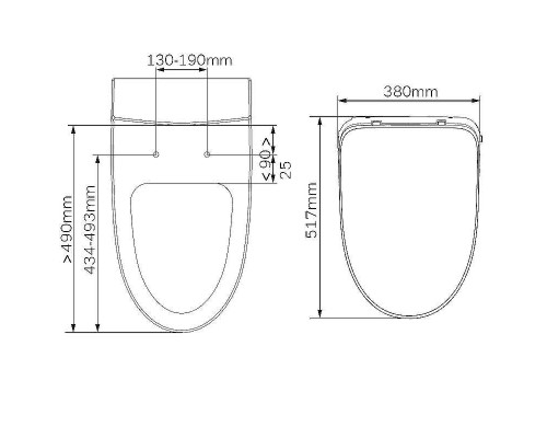 Крышка-биде AM.PM Func CCC8F7851WH с Микролифтом