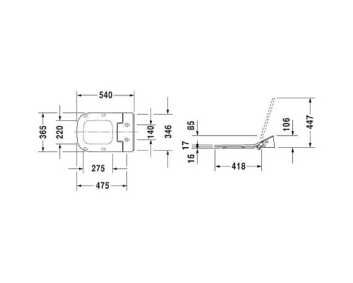 Крышка-биде Duravit SensoWash Slim 611300002304300 с Микролифтом