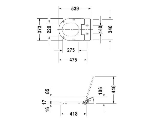 Крышка-биде Duravit SensoWash Slim 611000002304300 с Микролифтом