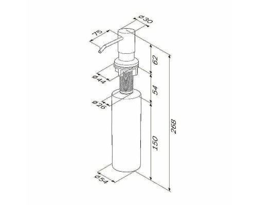 Дозатор для моющего средства AM.PM X-Joy A8437122 Черный
