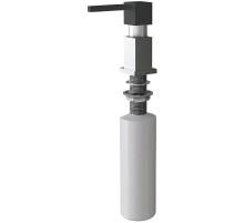 Дозатор для моющего средства Florentina Квадро 703.726.0000.102 Черный