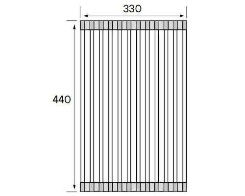 Ролл-мат Paulmark Columna C440-BG Брашированное золото