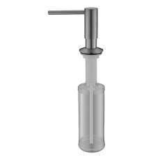 Дозатор для моющего средства Paulmark Decus D004-MG цвет Серый матовый