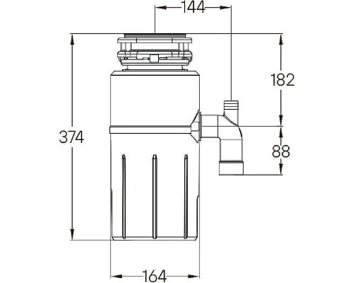 Измельчитель пищевых отходов Paulmark Intenso I-500 390 Вт
