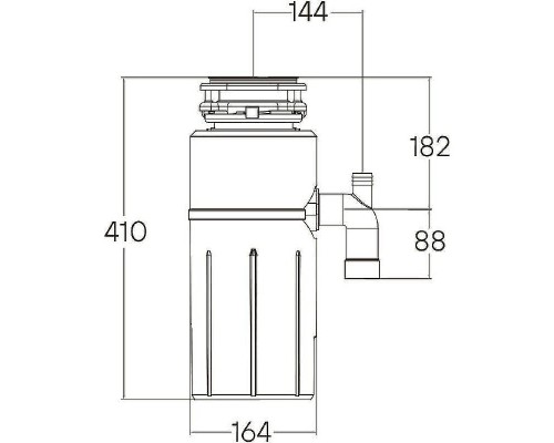 Измельчитель пищевых отходов Paulmark Intenso I-800 560 Вт
