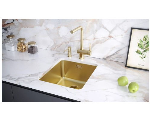 Дозатор для моющего средства Paulmark Kraft D003-LG цвет Светлое золото