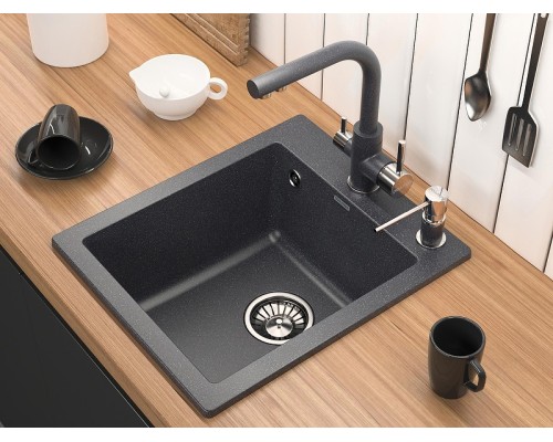 Дозатор для моющего средства Paulmark Kraft D003-BLM цвет Черный