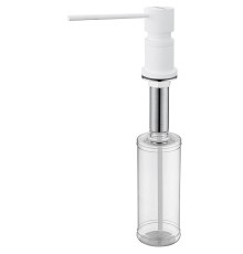 Дозатор для моющего средства Paulmark Kraft D003-WH цвет Белый матовый