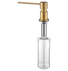 Дозатор для моющего средства Paulmark Kraft D003-BG Брашированное золото