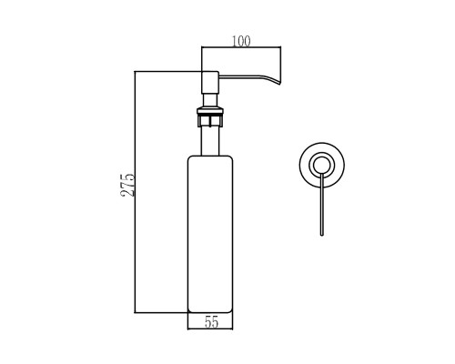 Дозатор для моющего средства Savol S-ZY001Y цвет Бежевый