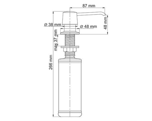 Дозатор для жидкого мыла WasserKRAFT K-1099 цвет Хром