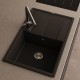 Кухонная мойка Abber Quarz 78 AQ2904B цвет Черный