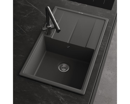 Кухонная мойка Abber Quarz 78 AQ2904G цвет Серый