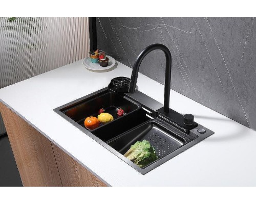 Кухонная мойка Abber Wasser Kreis 68 AF2194B Черная матовая