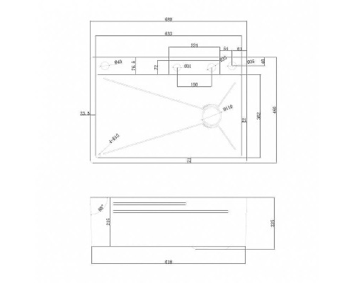 Кухонная мойка Abber Wasser Kreis 68 AF2194B Черная матовая