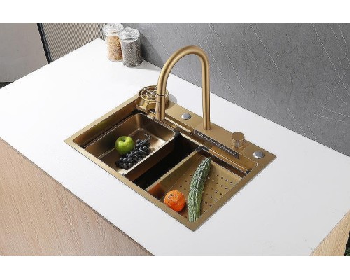 Кухонная мойка Abber Wasser Kreis 68 AF2194G Золото матовое