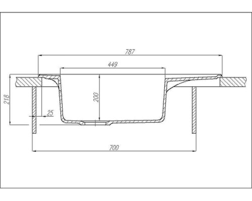 Кухонная мойка Aquaton Делия 78 1A715132DE240 Жемчуг