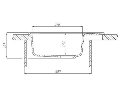 Кухонная мойка Aquaton Чезана 57 1A711232CS220 Песочная