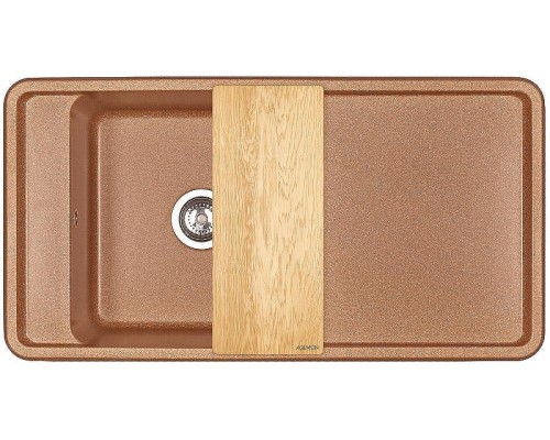 Кухонная мойка Aquaton Беллис 97 1A725132BS270 Терракот