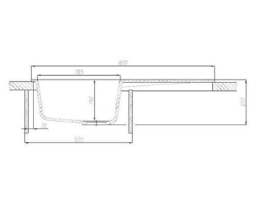 Кухонная мойка Aquaton Верона 86 1A710032VR210 Графит