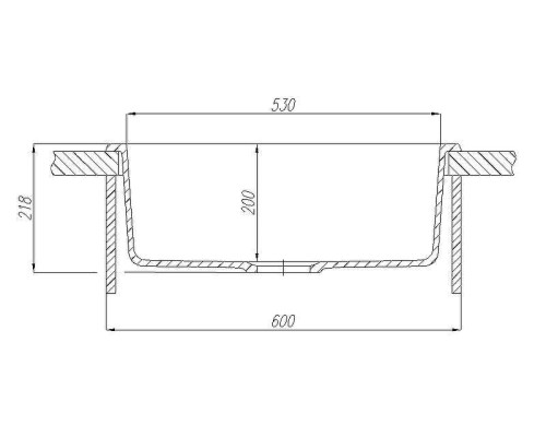 Кухонная мойка Aquaton Делия 60 1A715232LD210 Графит