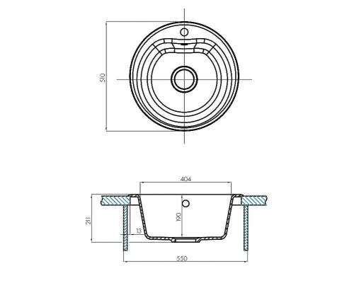 Кухонная мойка Aquaton Мида 51 1A712732MD270 Терракотовая
