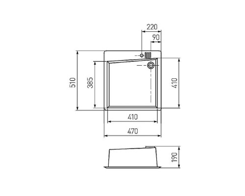 Кухонная мойка Aquaton Парма 47 1A713032PM240 Жемчуг