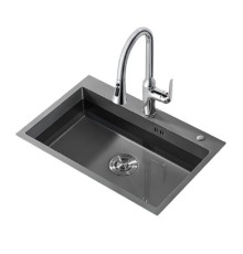 Кухонная мойка Arrow 62 AG5528 цвет Титановый черный