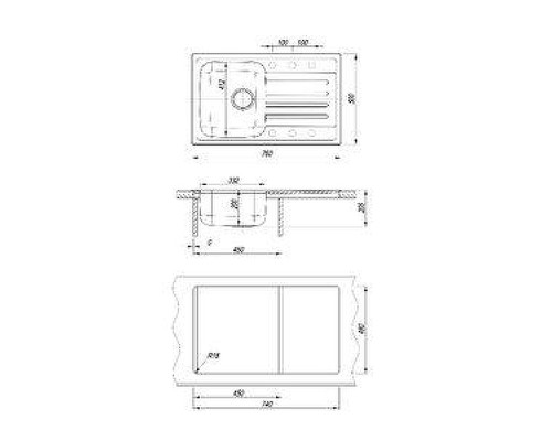 Кухонная мойка Dr. Gans Дуэт 76 26.120.B0760.403 цвет Латте
