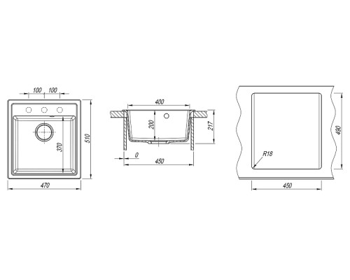 Кухонная мойка Dr. Gans Ника 47 25.070.B0470.408 цвет Серый