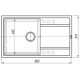 Кухонная мойка Florentina Липси 86 20.130.D0860.207 цвет Монблан