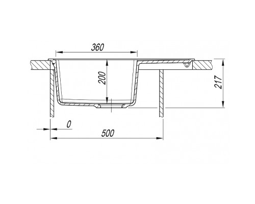 Кухонная мойка Florentina Липси 65 20.125.C0650.206 цвет Брауни
