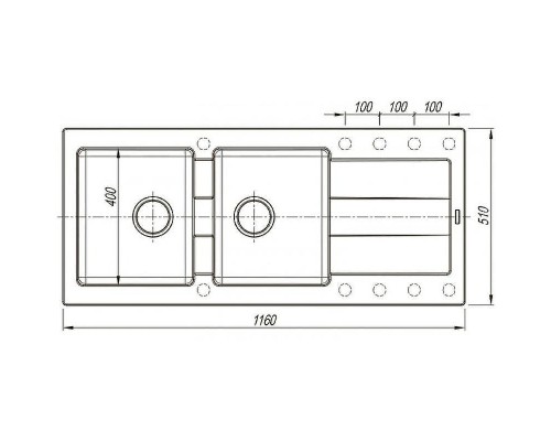 Кухонная мойка Florentina Комби-1160 21.415.E1160.202 Шампань