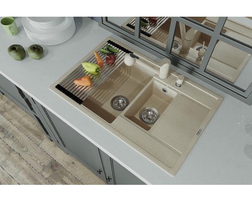 Кухонная мойка Florentina Липси-780К 20.250.D0780.303 Мокко