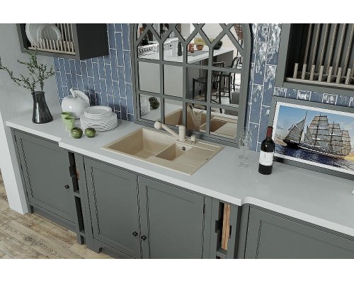 Кухонная мойка Florentina Липси-780К 20.250.D0780.303 Мокко