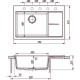 Кухонная мойка Florentina Россана-780 20.500.C0780.202 Шампань