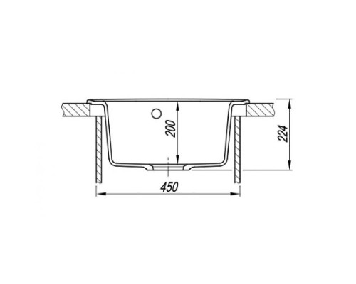 Кухонная мойка Florentina Лацио 51 17.010.B0510.104 цвет Бежевый
