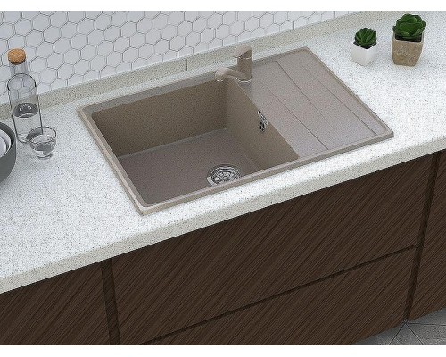 Кухонная мойка GranFest Level GF-LV-760L Песочная