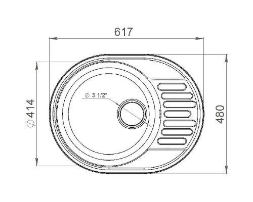 Кухонная мойка GranFest Quarz GF-Z58 Черная