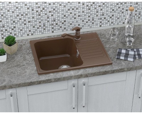 Кухонная мойка GranFest Quarz GF-Z13 Темно-серая