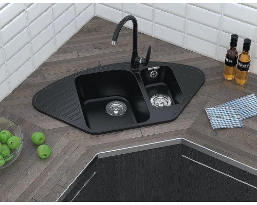 Кухонная мойка GranFest Quarz GF-Z14 Темно-серая
