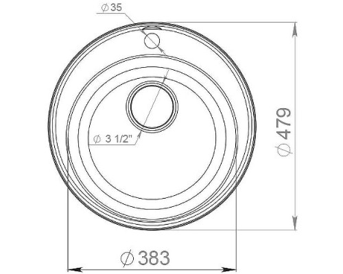 Кухонная мойка GranFest Quarz GF-Z08 Бежевая