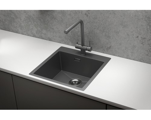 Кухонная мойка Granula 51 5151 цвет Графит матовый