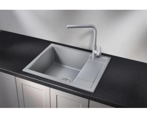 Кухонная мойка Granula 60 6002 цвет Алюминиум
