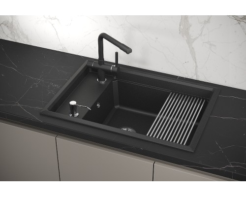 Кухонная мойка Granula Kitchen Space 73 7305 цвет Черный
