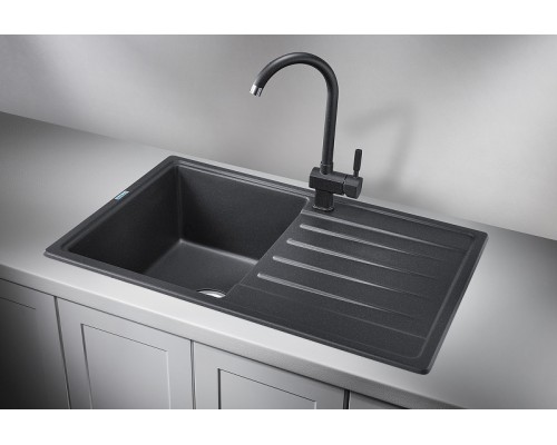 Кухонная мойка Granula Standart 76 7602 цвет Черный