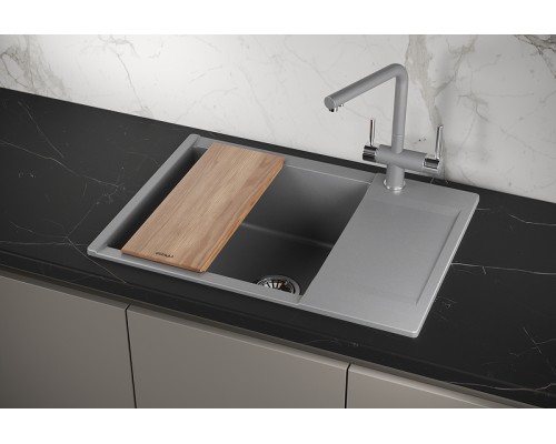 Кухонная мойка Granula Estetica 70 7003 цвет Алюминиум