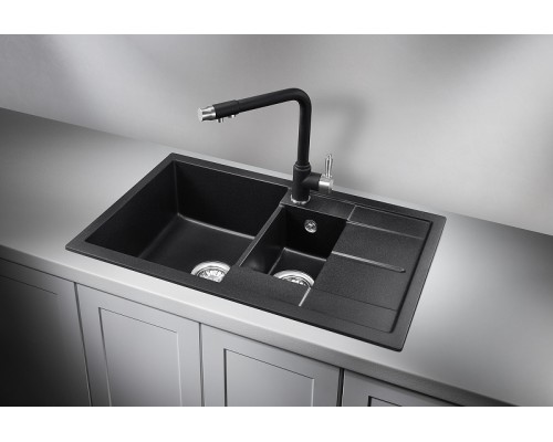 Кухонная мойка Granula 78 7802 цвет Черный