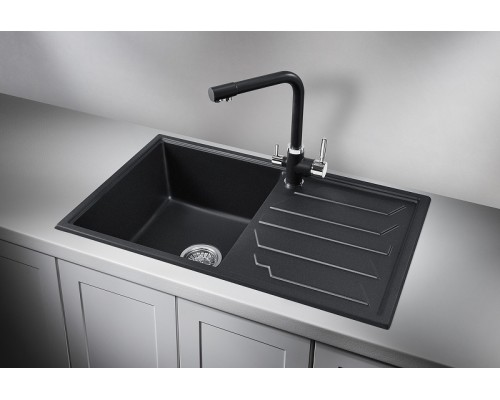Кухонная мойка Granula 80 8002 цвет Черный